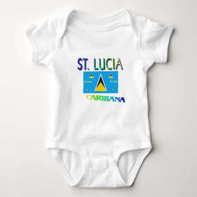 St. Lucia Tee Shirt (Framsida)