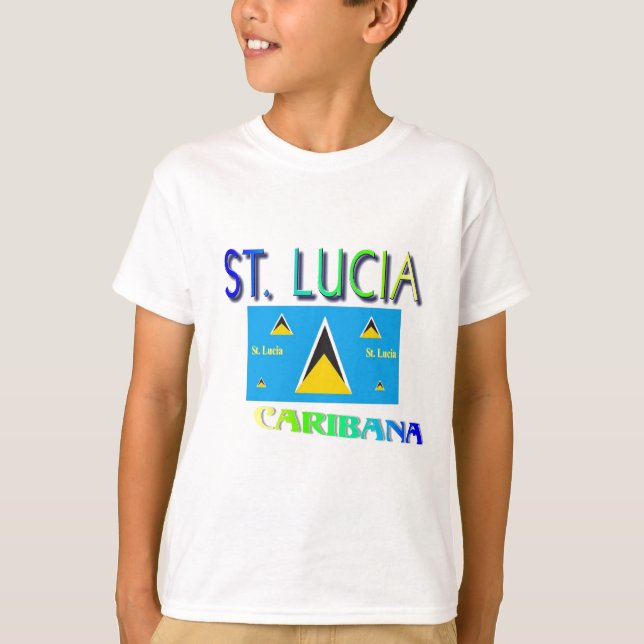 St. Lucia Tee Shirt (Framsida)