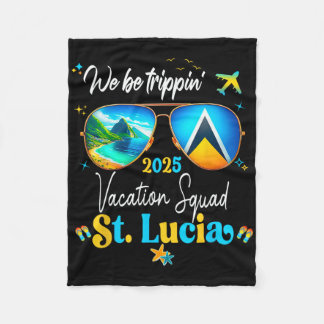 St. Lucia Vacation Family Friends Resa Cruise 2025 Fleecefilt