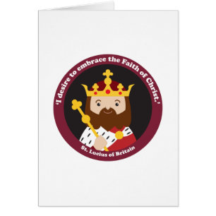 St. Lucius of Britain Hälsningskort