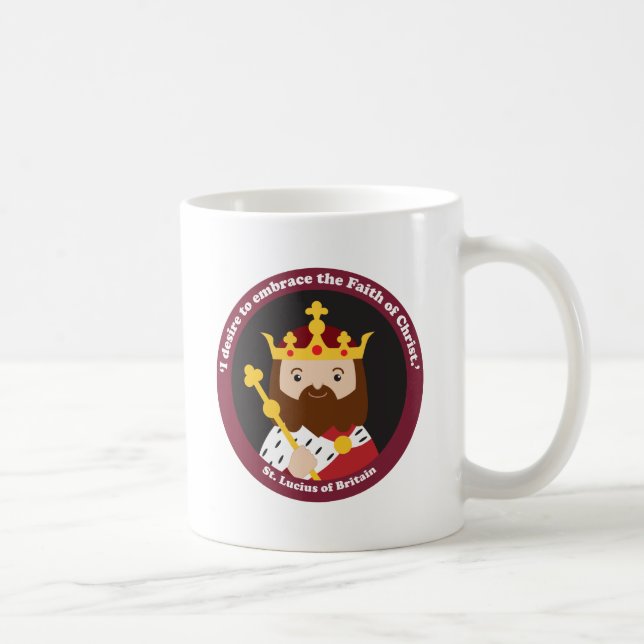 St. Lucius of Britain Kaffemugg (Höger)