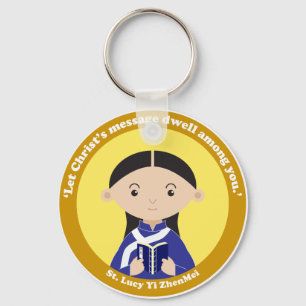 St. Lucy Yi ZhenMei Nyckelring