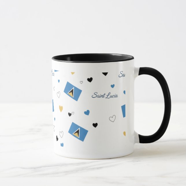 St. Luica Roots Mugg | Karibisk Flagga (Höger)