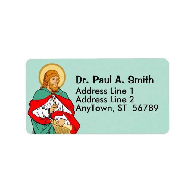 St. Luke, Beloved Physician (RLS 08; MedVers.) Adressetikett (Framsidan)