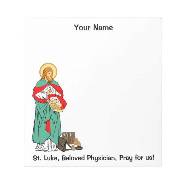 St. Luke, Beloved Physician (RLS 08; MedVers.) Anteckningsblock (Framsida)