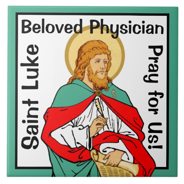 St. Luke, Beloved Physician (RLS 08; MedVers.) Kakelplatta (Framsidan)