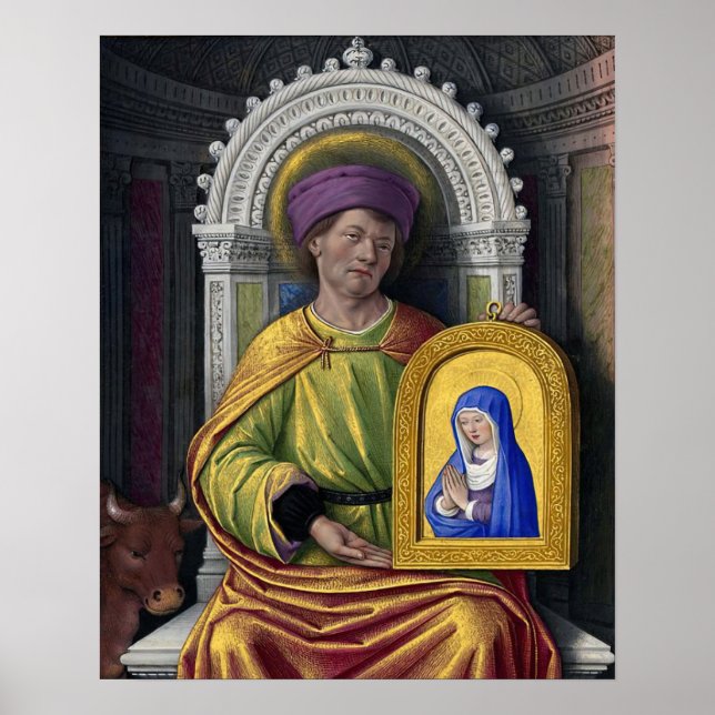 St Luke den Apostle-katolska Saint Poster (Framsidan)