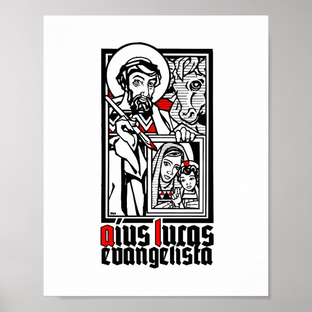 St. Luke, Evangelist 8" x 10" Skriv ut Poster (Framsidan)