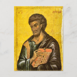 St Luke Evangelist Icon Orthodox Christian Vykort