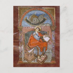 St. Luke, från Gospelet St. Riquier Vykort