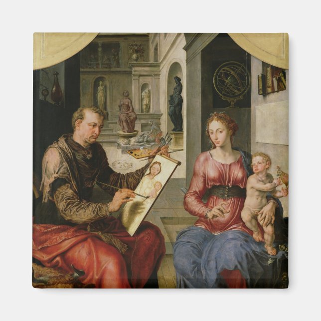 St Luke Painting the Virgin, c.1545 Magnet (Framsidan)