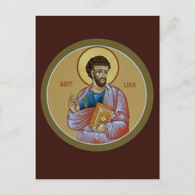 St. Luke Prayer Card Vykort (Framsida)