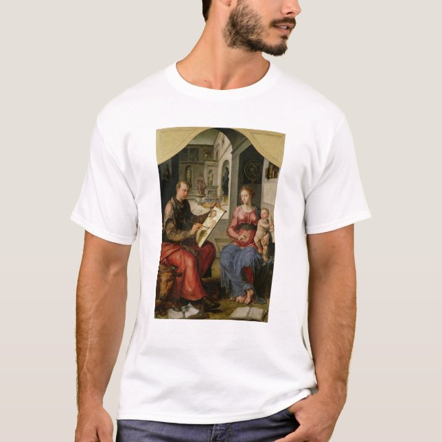 St Luke som målar oskulden, c.1545 Tee (Framsida)