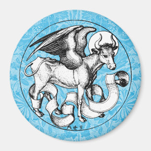 St Luke's Emblem Winged Bull Magnet