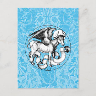 St Luke's Emblem Winged Bull Vykort