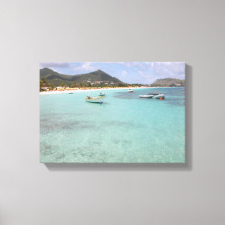 St. Maarten Beach Canvastryck