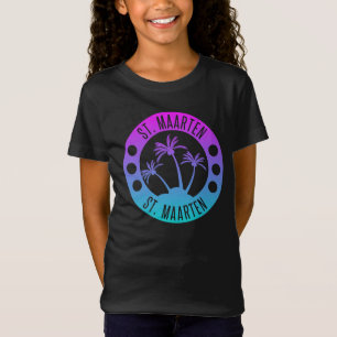 St. Maarten Blue Gradient Sint Martin T Shirt