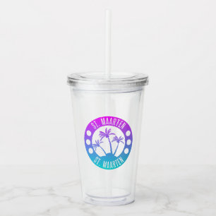 St. Maarten Blue Gradient Sint Martin Take Away Mugg