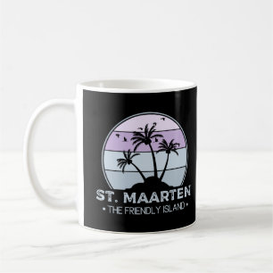 St. Maarten Den vänliga ön retro Sint Martin Kaffemugg