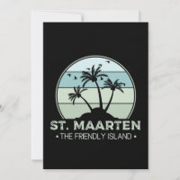 St. Maarten Den vänliga ön retro Sint Martin