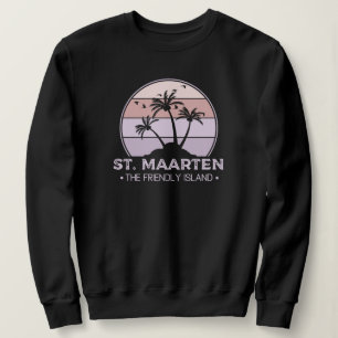 St. Maarten Den vänliga ön retro Sint Martin T Shirt