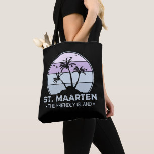 St. Maarten Den vänliga ön retro Sint Martin Tygkasse