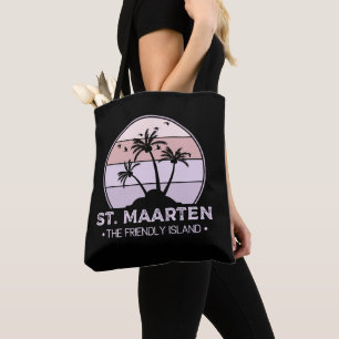 St. Maarten Den vänliga ön retro Sint Martin Tygkasse