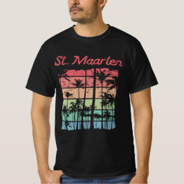 St. Maarten Rainbow Färg Sint Martin T Shirt
