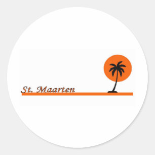 St. Maarten Runt Klistermärke