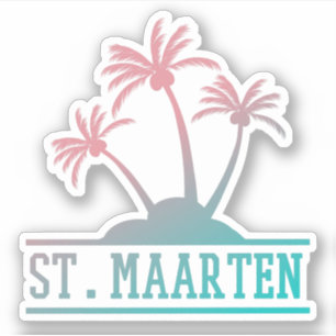 St Maarten Sint Martin Gradient Klistermärken