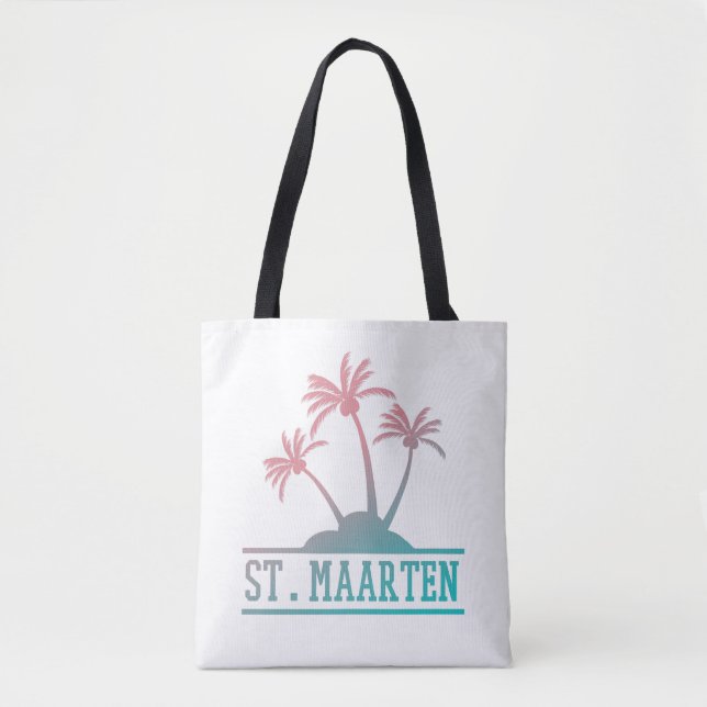 St. Maarten | Sint Martin Gradient Tygkasse (Framsida)