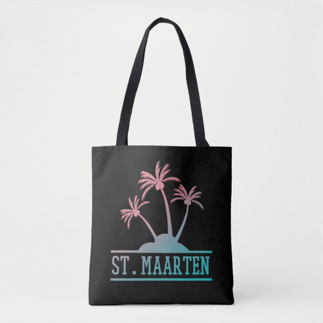 St. Maarten | Sint Martin Gradient Tygkasse (Framsida)