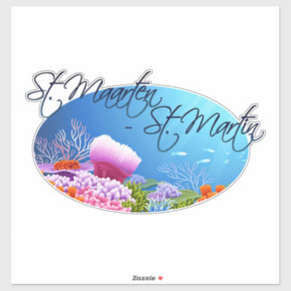 St. Maarten - St. Martin decal Klistermärken