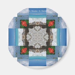 St. Maarten - St. Martin Kaleidoscope Magnet