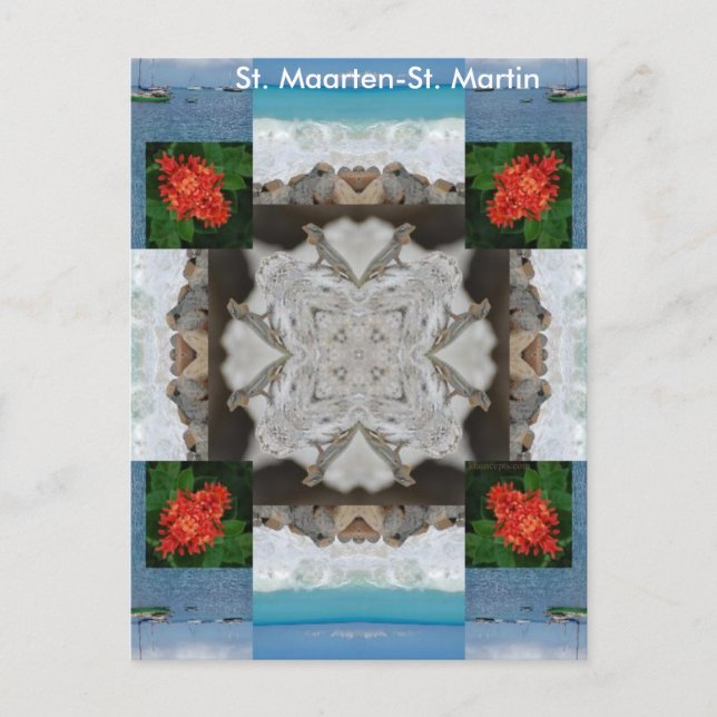 St. Maarten - St. Martin Kalejdoskop Vykort (Framsida)