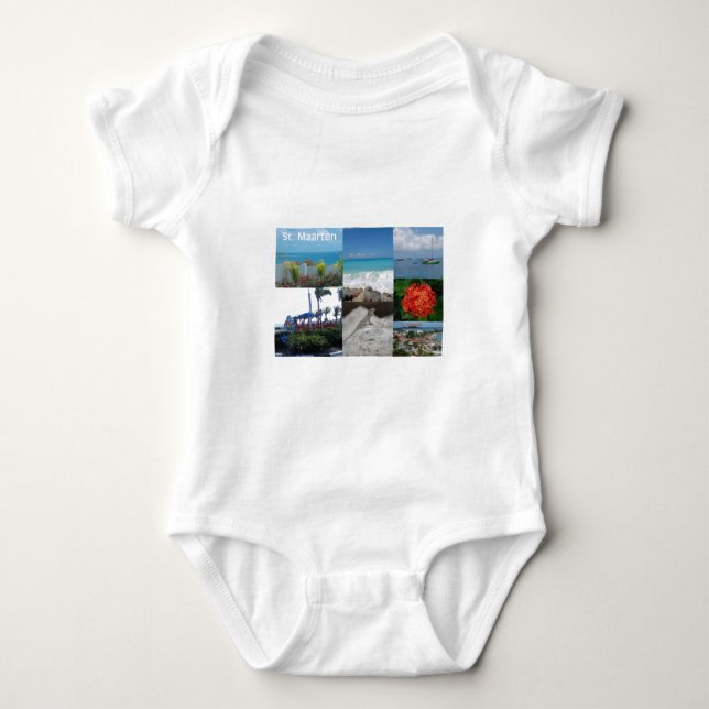 St. Maarten-St. Martin Photo by A. Celeste Sheffey Tee Shirt (Framsida)