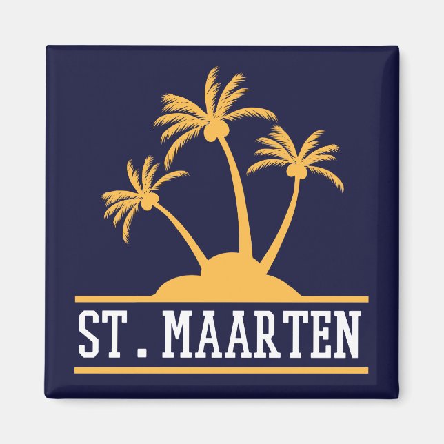 St. Maarten The good Island Sint Martin Magnet (Framsidan)