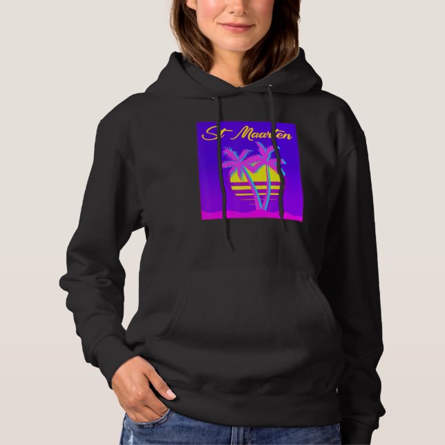 St Maarten Travel Summer Vacation Beach T Shirt (Framsida)