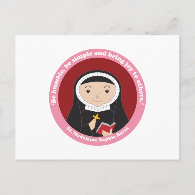 St. Madeleine Sophie Barat Vykort (Framsida)