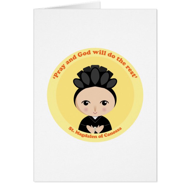 St. Magdalen Canossa Hälsningskort (Framsidan)