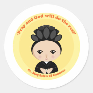 St. Magdalen Canossa Runt Klistermärke