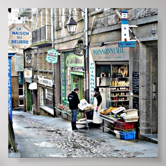 St Malo Street Poster (Framsidan)