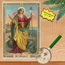 St. Margaret med Dragon and Resurrection Banner