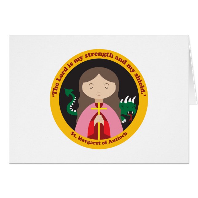 St. Margaret of Antioch Hälsningskort (Framsidan Horizontal)