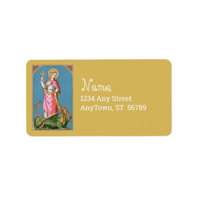 St. Margaret of Antioch (SAU 038) Adressetikett (Framsidan)