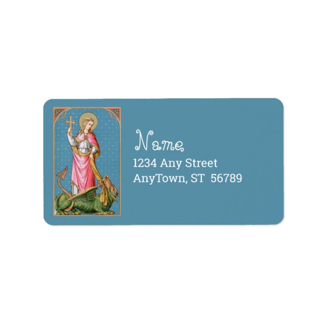 St. Margaret of Antioch (SAU 038) Adressetikett (Framsidan)