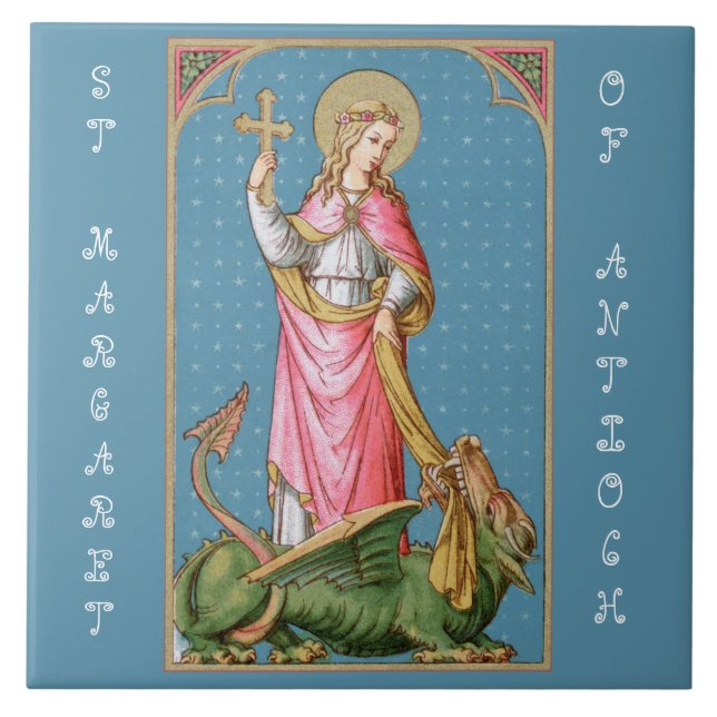 St. Margaret of Antioch (SAU 038) Kakelplatta (Framsidan)
