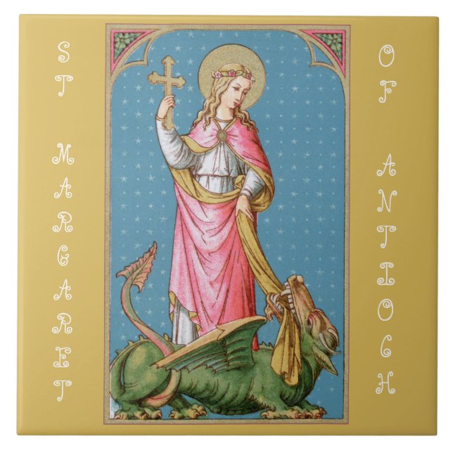 St. Margaret of Antioch (SAU 038) Kakelplatta (Framsidan)