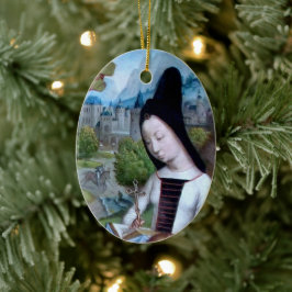 St. Margaret of Antioch (uppgifter; M 070) Julgransprydnad Keramik