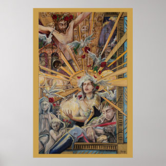 St. Margaret of Cortona av Stan Mullins Poster